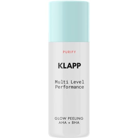 KLAPP Prestaties op meerdere niveaus Glow Peeling AHA + BHA Gezichtspeeling Unisex 30 ml