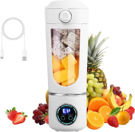 Smoothie Maker - Portable Blender - Gezonde Drankjes Maken - 12 RVS Bladen - 700ml Capaciteit - Wit