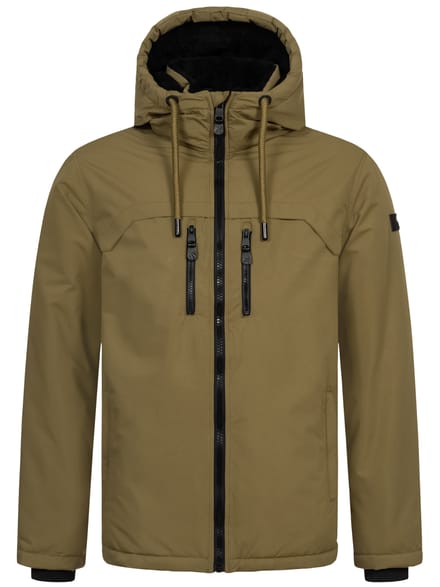 Alessandro Salvarini heren winterjas AS-332 met teddyvoering en capuchon