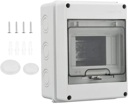 Zekeringkast - Verdeelbox - Elektrische Installatie - IP65 Waterdicht - 110x150x90 mm - Grijs