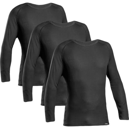 GripGrab - Ride 3PACK Thermal Lange Mouw Winter Fiets Ondershirt Polygiene Base Layer Thermoshirt - Zwart - Heren - Maat M