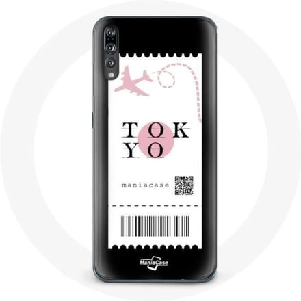 Case voor Samsung galaxy P20 pro Vliegtuigticket Tokyo Japan