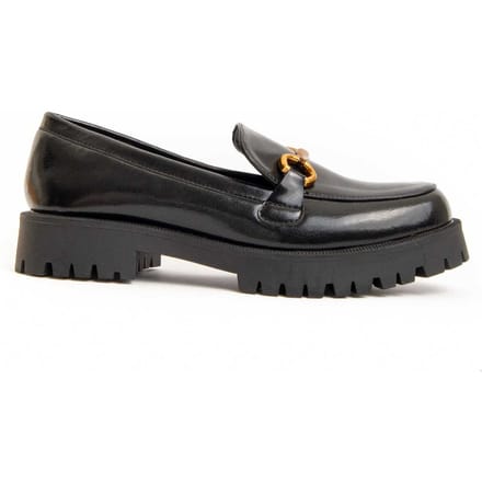 Montevita platform mocassin Macca3 In zwart