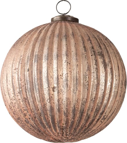 Clayre & Eef Kerstbal XL Overig Ø 15 cm Roze Glas Kerstballen