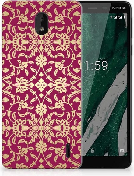 Siliconen Hoesje Nokia 1 Plus Barok Pink