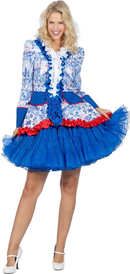Jas Holland Delftsblauwe Tegels Vrouw