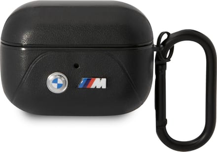 BMW BMAP22PVTK AirPods Pro cover black/black Leather Curved Line