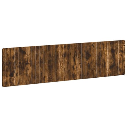 vidaXL - Wandgemonteerd - Hoofdbord - ZWOLLE - Gerookt - eiken - Bewerkt - hout