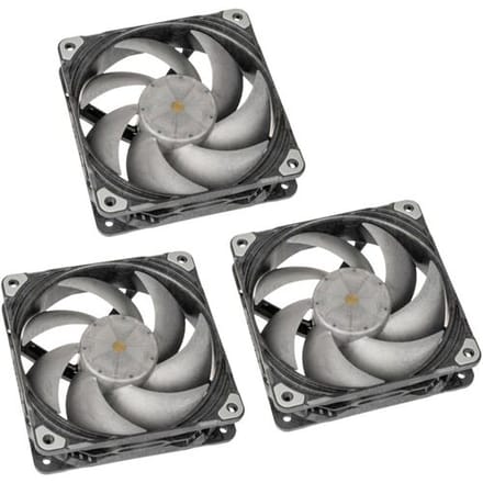 Phanteks PH-F120T30_BG_3P PC-ventilator Zwart (b x h x d) 120 x 120 x 30 mm