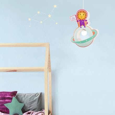 Elobra Little Astronauts leeuw hanglamp kinderkamer