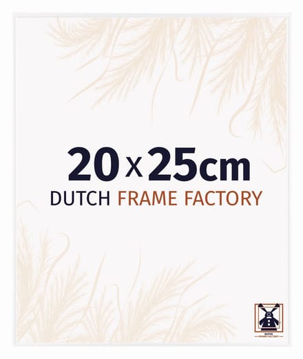 Fotolijst 20x25 cm - Kunststof - Wit Hoogglans - Easy