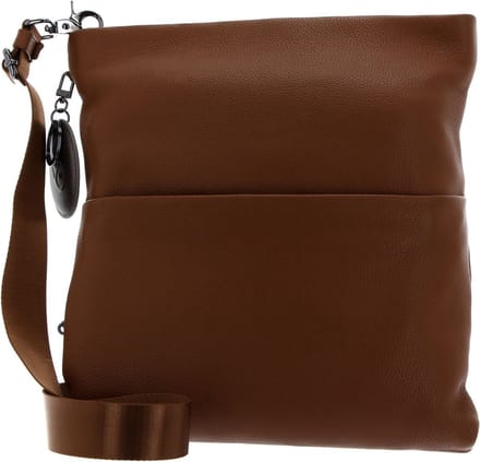 MANDARINA DUCK Leren Schoudertas Mellow Leather Crossover Bag Indian Tan Bruine