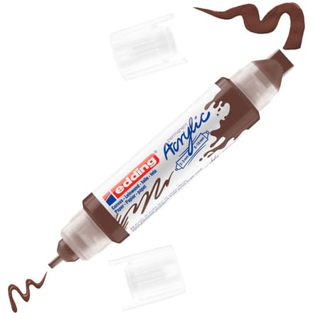 edding 5400 Acrylic "Acryl 3D - Double Liner" - Chocoladebruin
