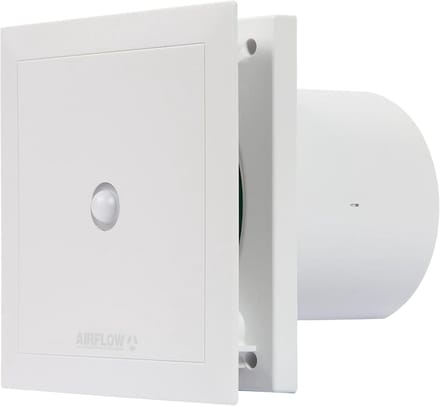 Geluidsarme Afvoerventilator met Timer en Bewegingssensor - 100mm