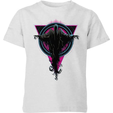 Harry Potter Dementor Neon kinder t-shirt - Grijs - 122/128 (7-8 jaar)