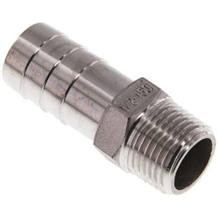 19 mm & 1/2''NPT RVS 1.4408 Slangpilaar Buitendraad