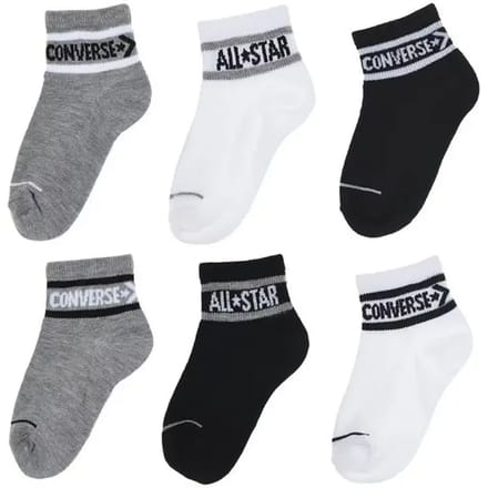 Kindersokken Converse CHN Basic Wordmark Quarter (x6)