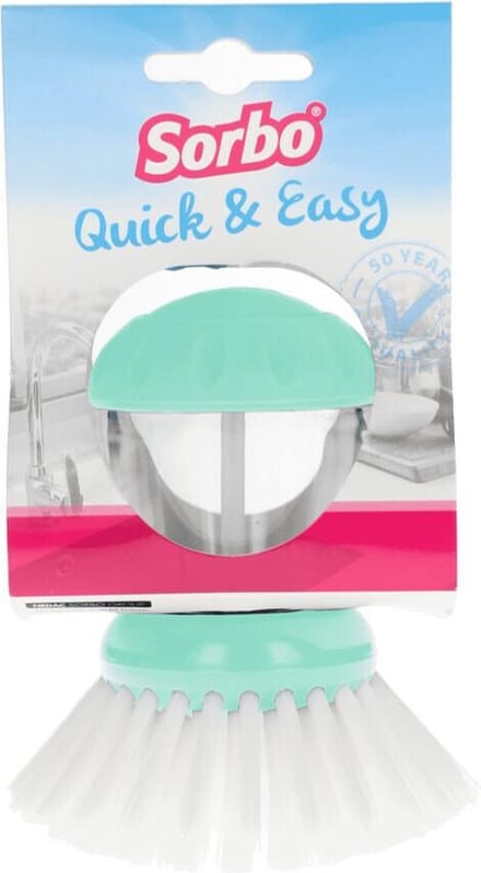 4x Sorbo Afwasborstel Quick & Easy Mint