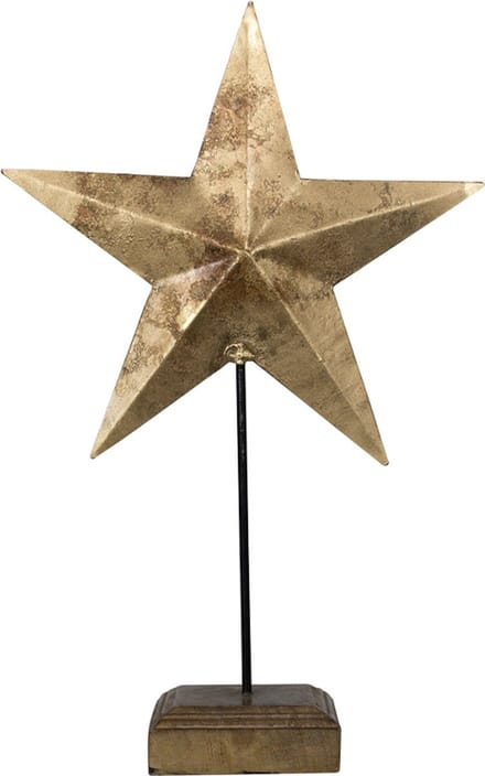 staande ster goud 27cm*