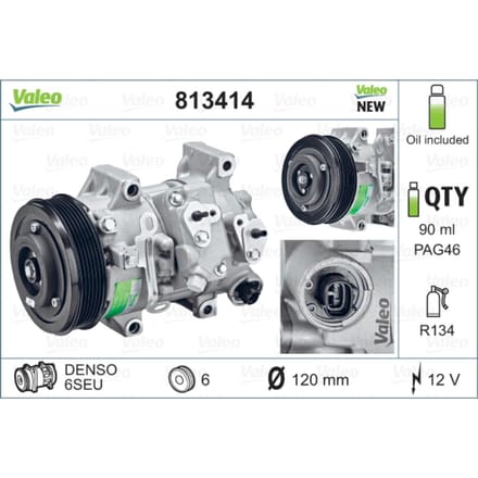 Compressor airconditioning VALEO 813414