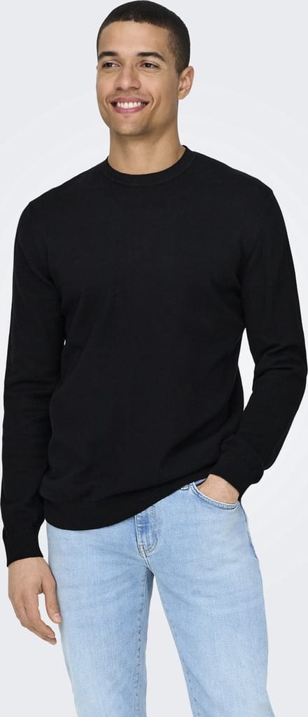 ONLY&SONS - ONSLOUI REG 12 MEL CREW KNIT NOOS - Heren - Gebreide truien