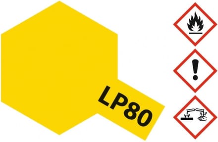 Tamiya Hobbyverf Enamel verf - LP-80 Yellow - Matt - Lacquer Paint - Verf potje - 10 ml