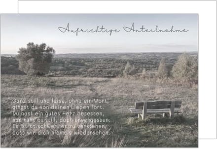 Luxe rouwkaart met envelop en oprechte deelneming, neutraal ontwerp