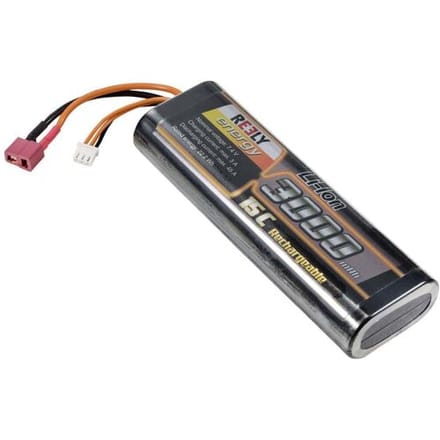 Reely Li-ion accupack 7.4 V 3000 mAh Aantal cellen: 2 15 C Stick hardcase