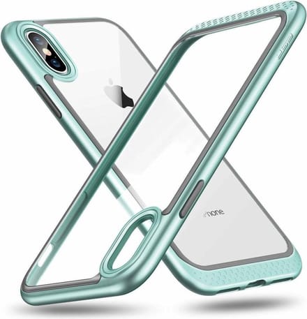 ESR iPhone 8 Plus bumper met transparant achterkant mintgroen