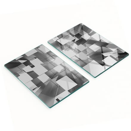 Keukenplanken van gehard glas met decoratieve abstracte afbeeldingen, 2x40x52 cm