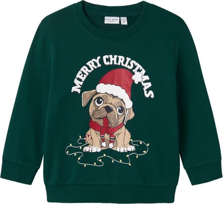NAME IT NMMVISMAS LS NREG SWEAT BRU Jongens Trui - Maat 98
