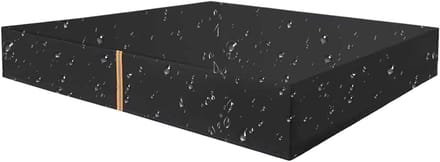 Zandbak Afdekking - Waterdicht Zeil - Buiten Spelen - Reflecterende Strips - 120x120cm - Zwart