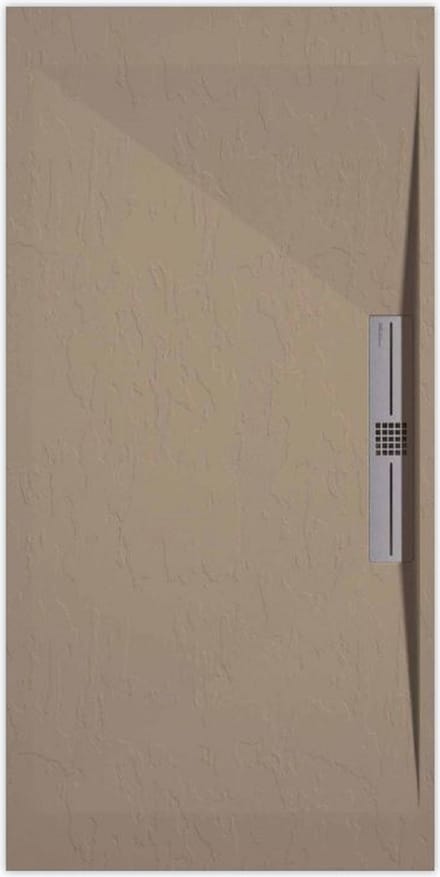 Sanifun douchebak Stone Side Moka Slate 900 x 700 S