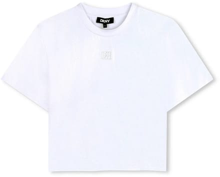 Dkny D62626 T-shirt Met Korte Mouwen Wit 14 Years Meisje