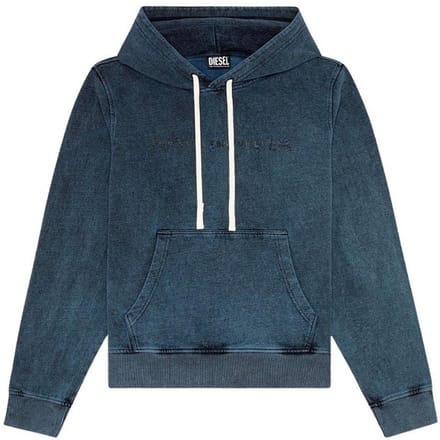 Diesel Heren Vervaagde Hoodie (Donkergrijs)