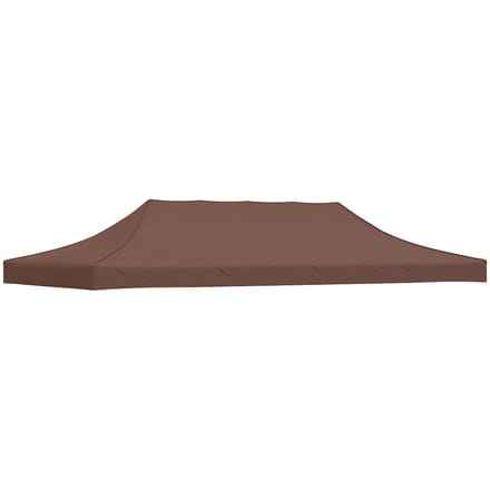 vidaXL - Partytentdak - 270 - g/m² - 6x3 - m - bruin