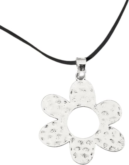 Ketting Bloem zilverkleur verstelbaar - Charme Bijoux
