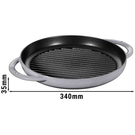 STAUB GRILL PANS - Grillpan - Ø 260mm - Gietijzer - Grafietgrijs