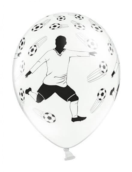 Partydeco - Ballonnen Voetbal Player (6 stuks)