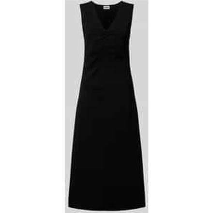 Midi-jurk met V-hals, model 'JOVANA'