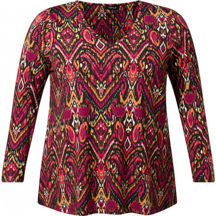 COLLETTA Nyssa Tops - Soft Red/Multi Colou