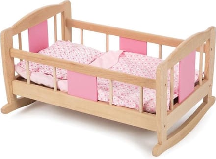 Tidlo Houten Schommelbed 53 X 36,5 X 28,5 Cm Roze