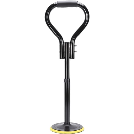 Mobiliteitshulpmiddel Sta-hulp Apparaat Opstaan Vanaf Vloer Grond Sta-hulp Ondersteuning met Antislip Basis Aluminiumlegering black