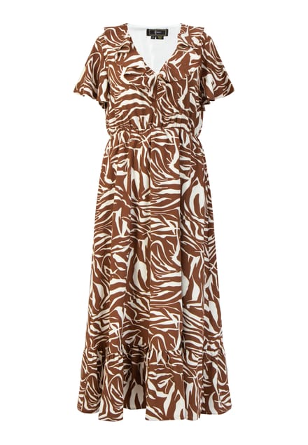 faina jurk - zebraprint caneva