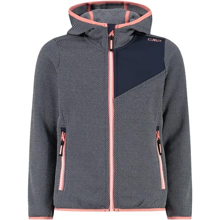Gebreide meisjes hoodie met jacquardpatroon CMP