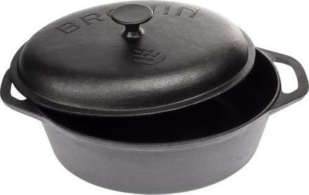Gietijzeren braadpan 5.5 liter ovaal