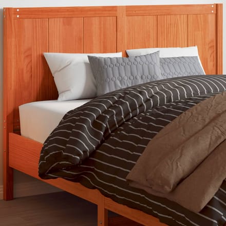 vidaXL - Hoofdbord - 150 - cm - massief - grenenhout - wasbruin
