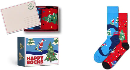 Happy Socks - 2-Pack Happy Holidays Socks Gift Set - Unisex - Sokken
