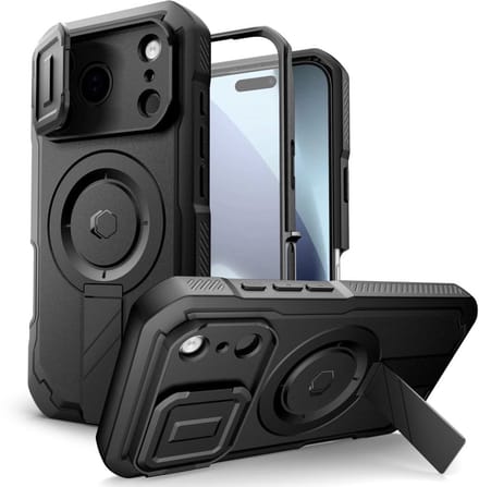 Tech-Protect Kevlar MagSafe Case for iPhone 17 Pro - Black