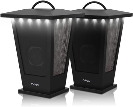 Draagbare Waterdichte Bluetooth Speaker - 2 Stuks - 20W Stereo Geluid - Ingebouwde LED Verlichting